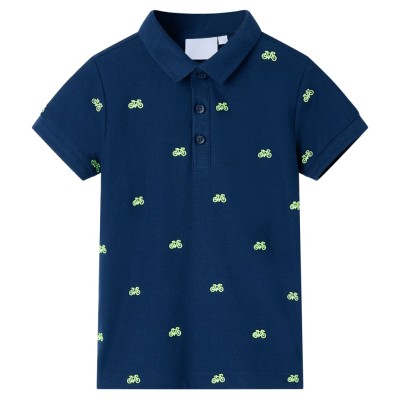 Polo shirt, dark blue, 140...