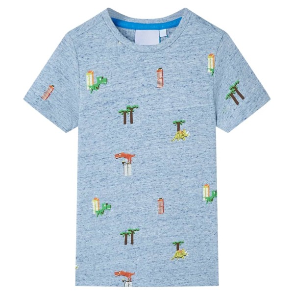 Children T-shirt, blue blend, 128 size
