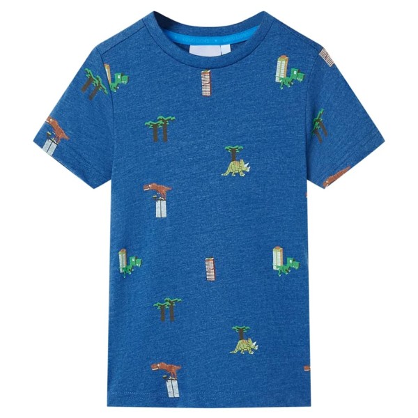 Children's T-shirt, dark blue blend, 104 size