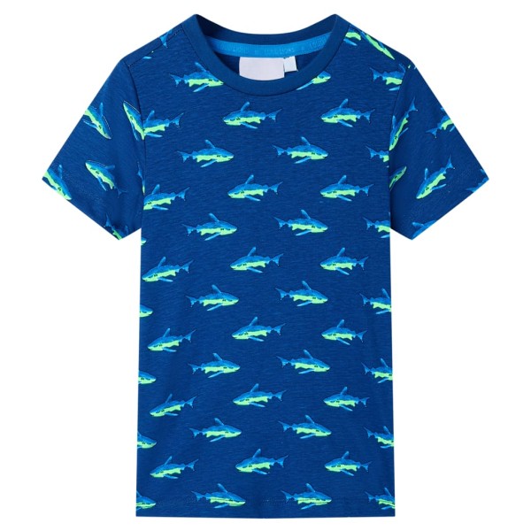 Children's T-shirt, dark blue, 140 size