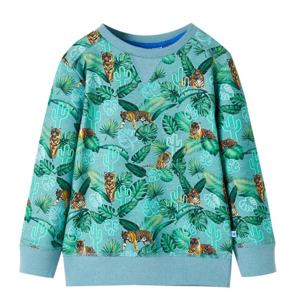 Baby sweater, green color mixture, 116 size