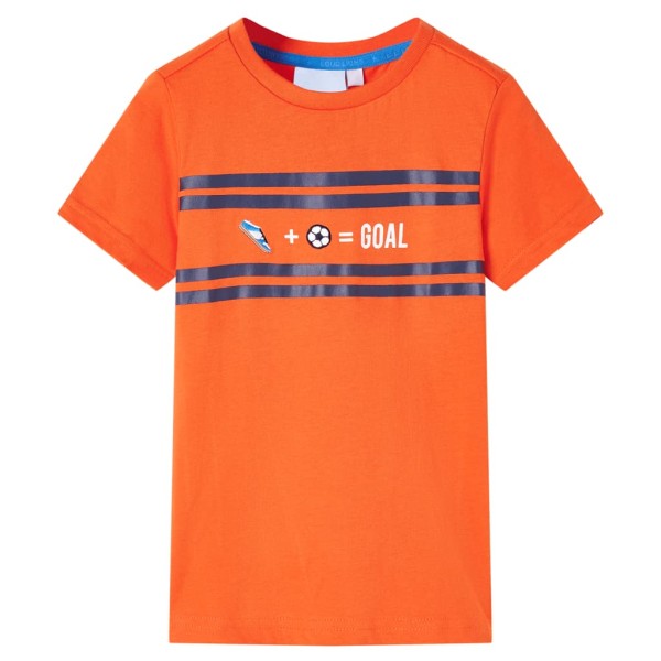 Children's T-shirt, dark orange, 116 size
