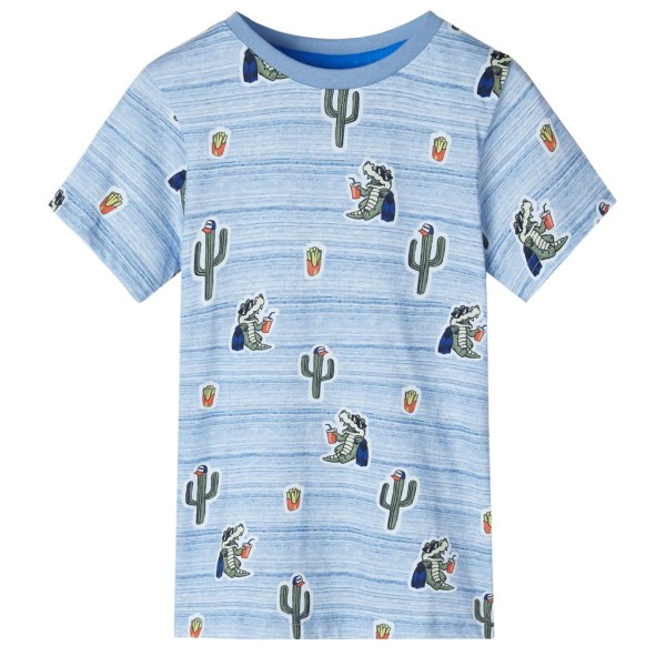 Children T-shirt, blue blend, 140 size
