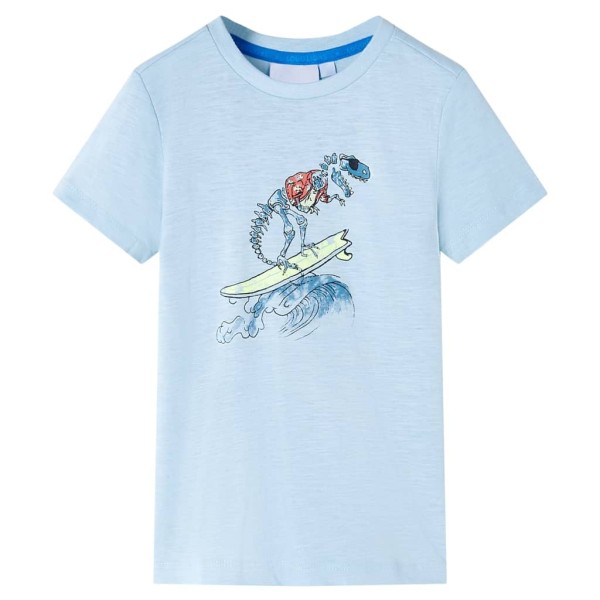 Children's T-shirt, light blue, 128 size