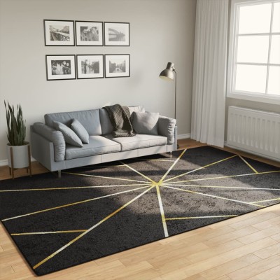 Carpet, black / gold,...