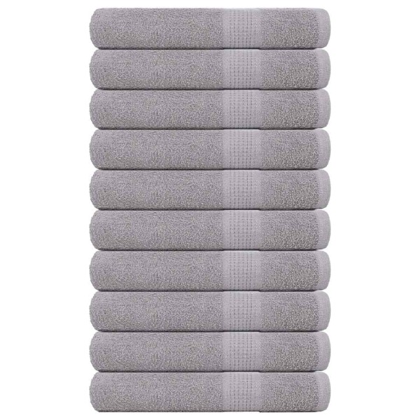 Towels, FROGN, 10 pcs, grey, 100x200 cm, 360 g / m ²