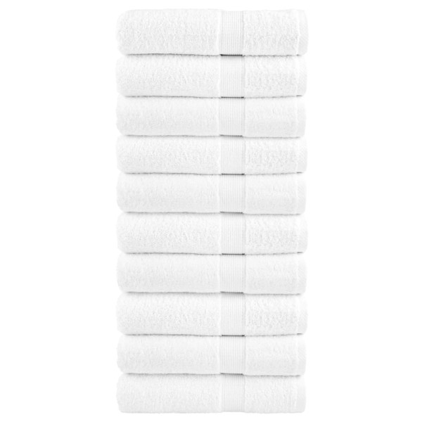 Shower towels, SOLUND, 10pcs., white, 70x140cm, 600g / m ²