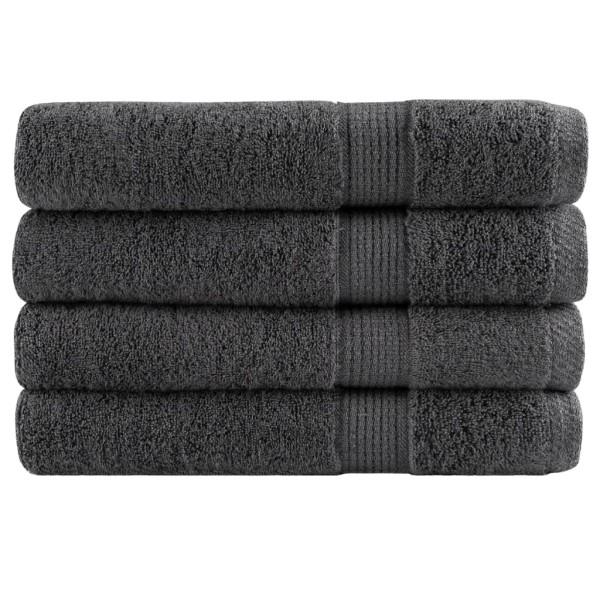Sauna towels, SOLUND, 4pcs., anthracite 80x200cm 600g / m ²