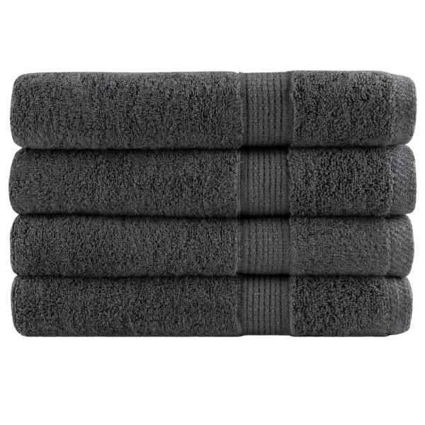 Towels, SOLUND, 4pcs., anthracite, 100x200cm, 600g / m ²