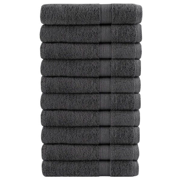 Towels, SOLUND, 10pcs., anthracite, 100x200cm, 600g / m ²