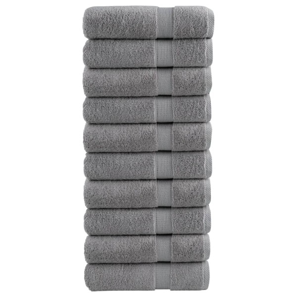 Bathroom towels, SOLUND, 10vnt. grey, 100x150cm, 600g / m ²