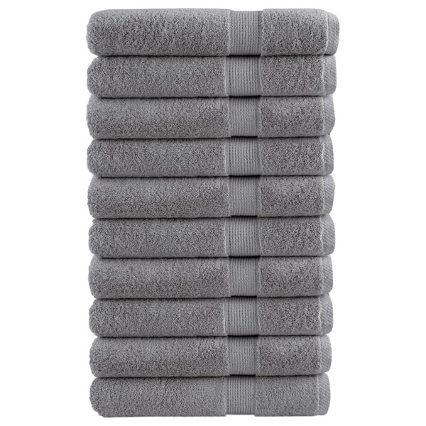 Towels, SOLUND, 10pcs, grey, 100x200cm, 600g / m ²
