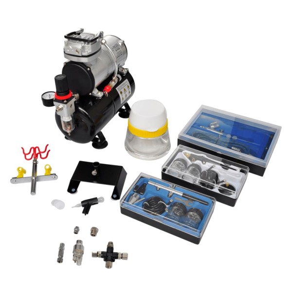 Air compressor and 3 gun paint set