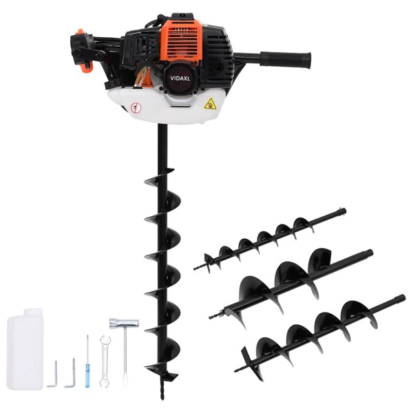 Rotary ground drill, orange
