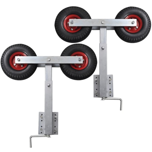Boat trailer double support set, 2pcs., 59-84cm