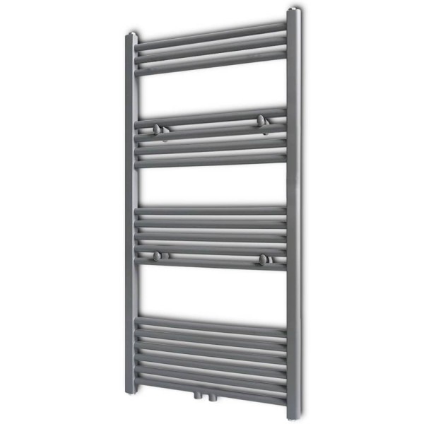 Radiator / towel dryer bath, grey, 600x1160mm