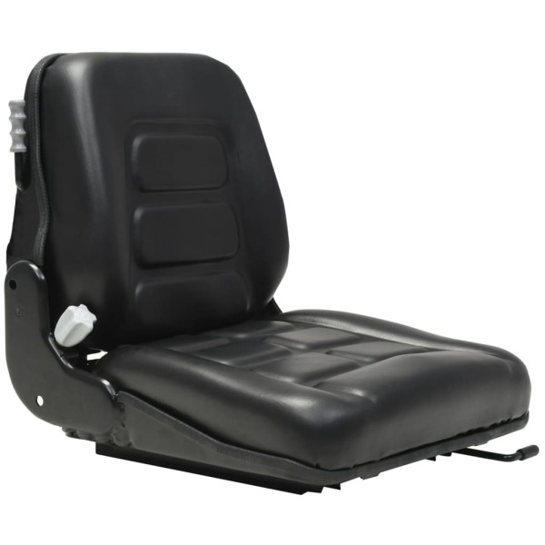 Loader and tractor seat with absorber and back