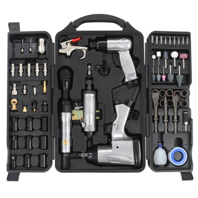 Pneumatic tools set, 70 parts