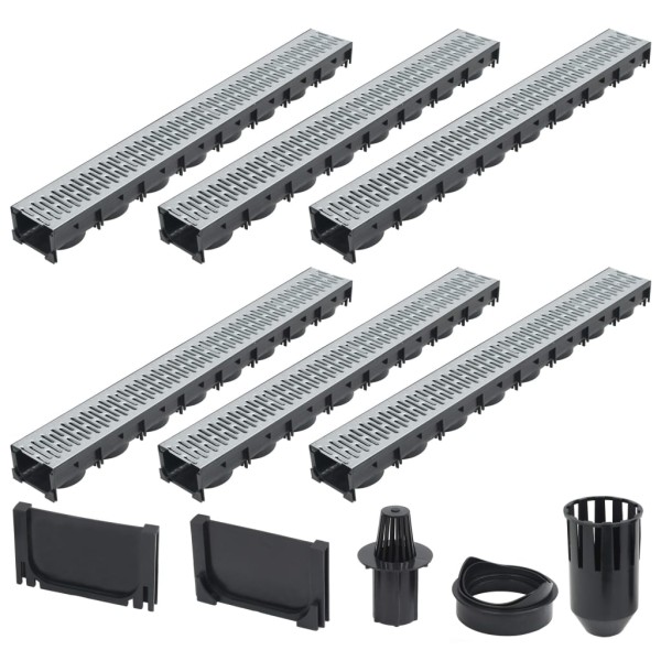 Drawbars, 6pcs, galvanized steel, 6m