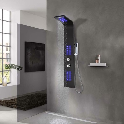 Shower system, black,...