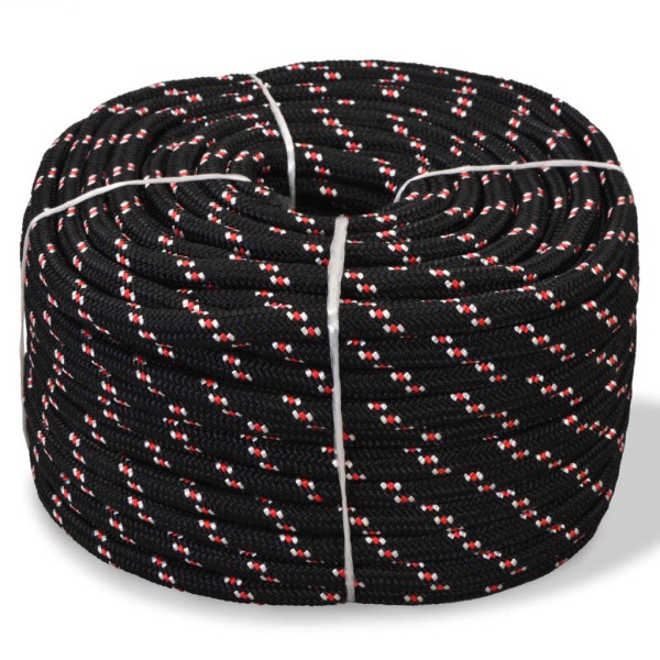 Marine rope, black, 250m, polypropylene, 14mm