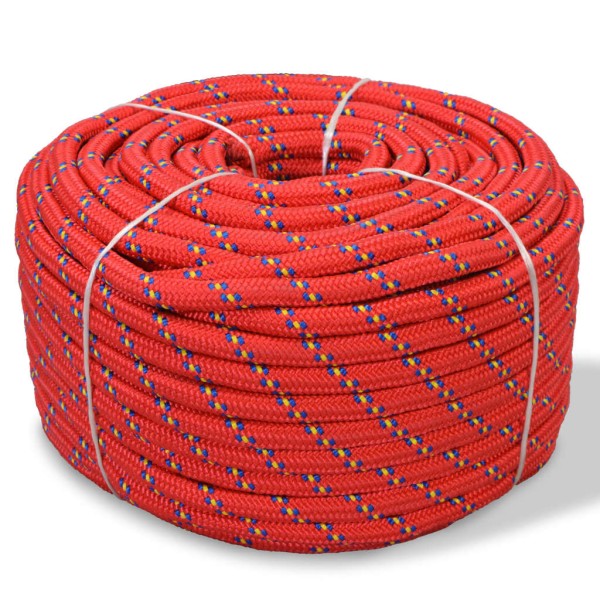 Marine rope, red, 250m, polypropylene, 14mm