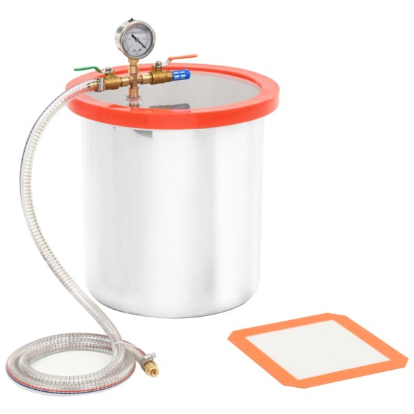 Vacuum chamber, stainless steel, 18,9l