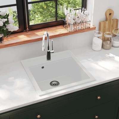 Kitchen, white, granite,...