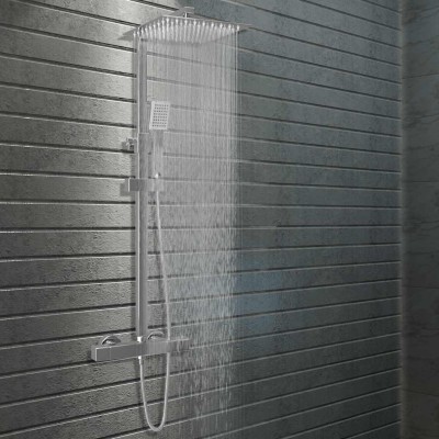 Shower system with head and...