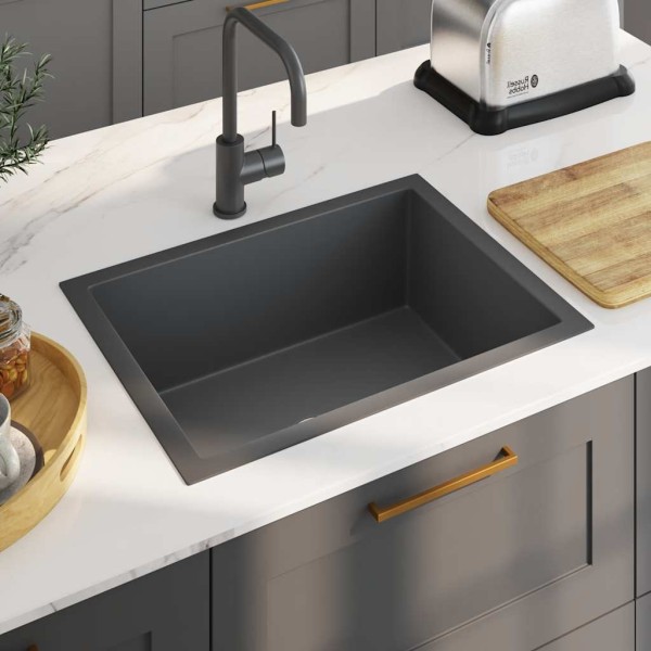 Kitchen, Black, stainless steel, handmade