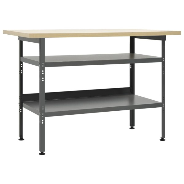 Desktop, grey, 120x60x85cm, steel