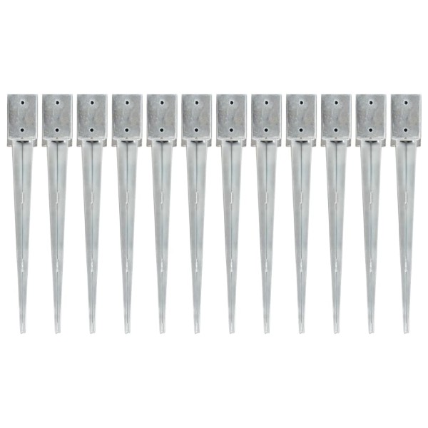 Pickable pins, 12pcs, silver, 9x9x75cm, steel