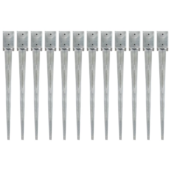 Pickable pins, 12pcs, silver, 9x9x90cm, steel