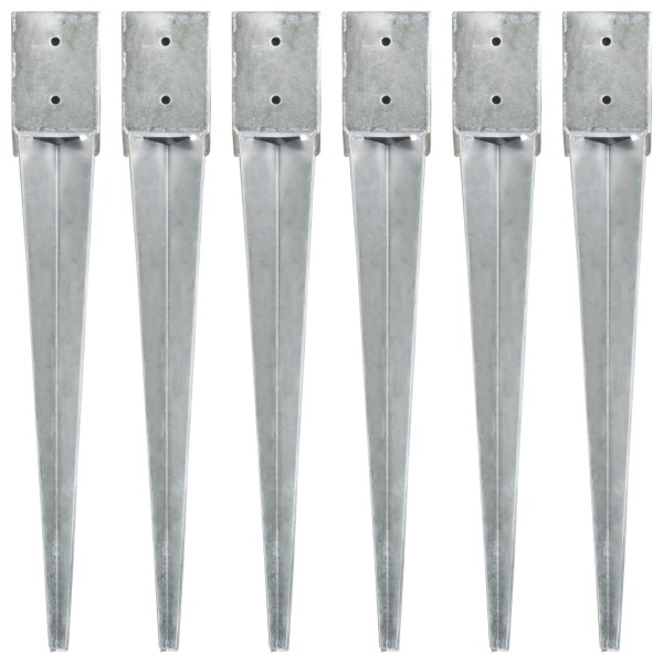 Pickable pins, 6pcs, silver, 10x10x76cm, steel