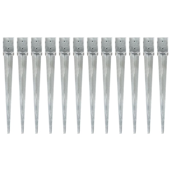 Pickable pins, 12pcs, silver, 10x10x91cm, steel