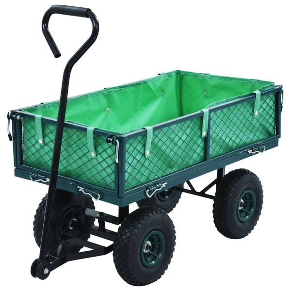 Rankinis sodo vežimėlis, žalios spalvos, 250kg
