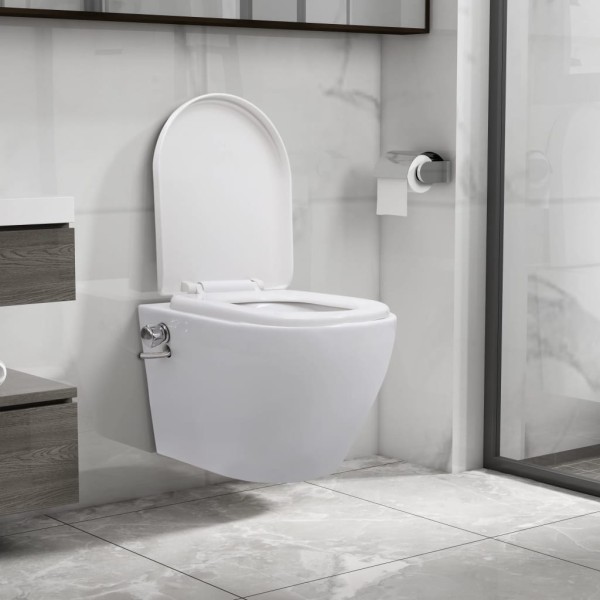 Chassis with a bide function, white, ceramic