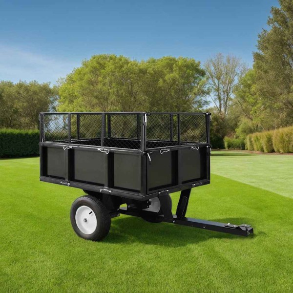 Reversible trailer for lawn tractor, 300 kg load