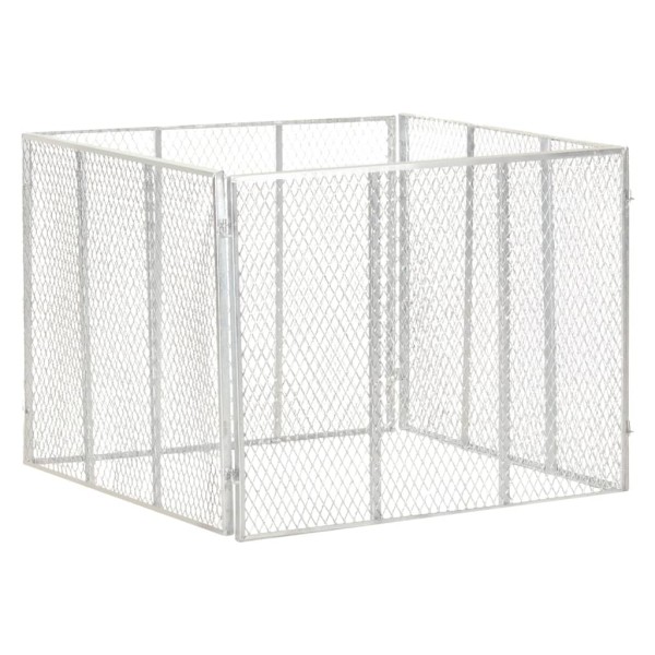 Garden Compost box, 100x100x77cm, galvanized iron