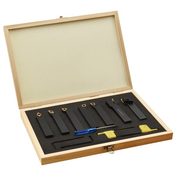 Turning Tool Set, 12 parts, 16x16mm, 100mm