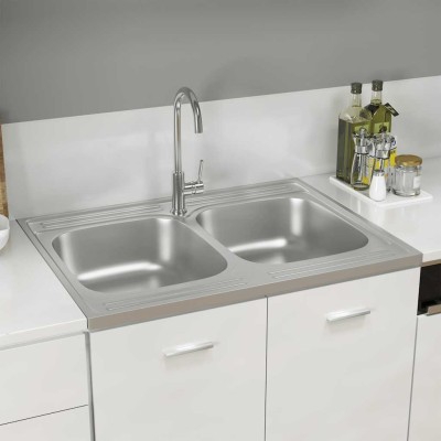 Kitchen with two bowls,...