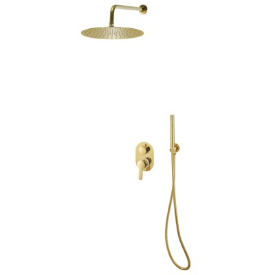 Shower system, gold color,...