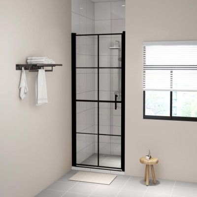 Shower door, black,...