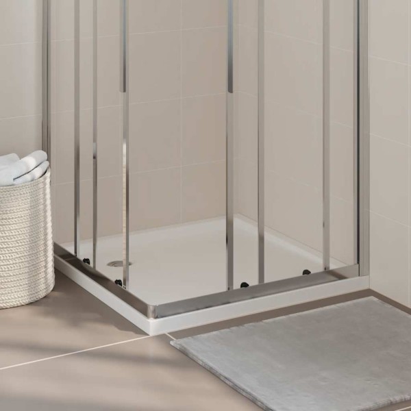 Shower tray, white, 80x80cm, ABS, square