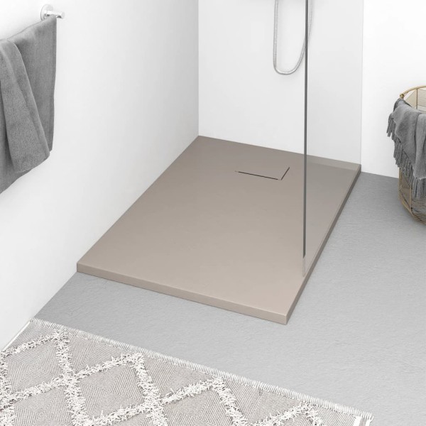 Shower tray, brown, 100x70cm, cast sheet combination