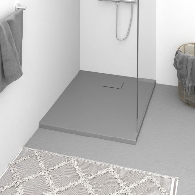 Shower tray, grey, 90x70cm,...