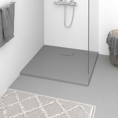 Shower tray, grey, 90x80cm,...
