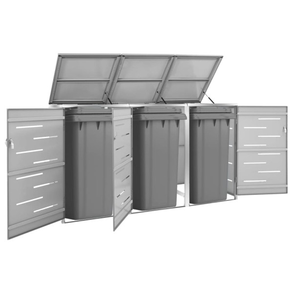 Triple container shelter, 207x77,5x112,5 cm, steel