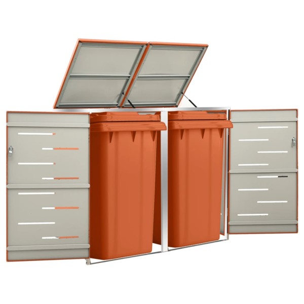 Double container shelter, 138x77,5x112,5 cm, steel