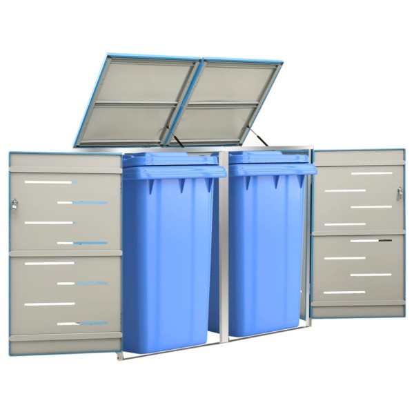Double container shelter, 138x77,5x112,5 cm, steel